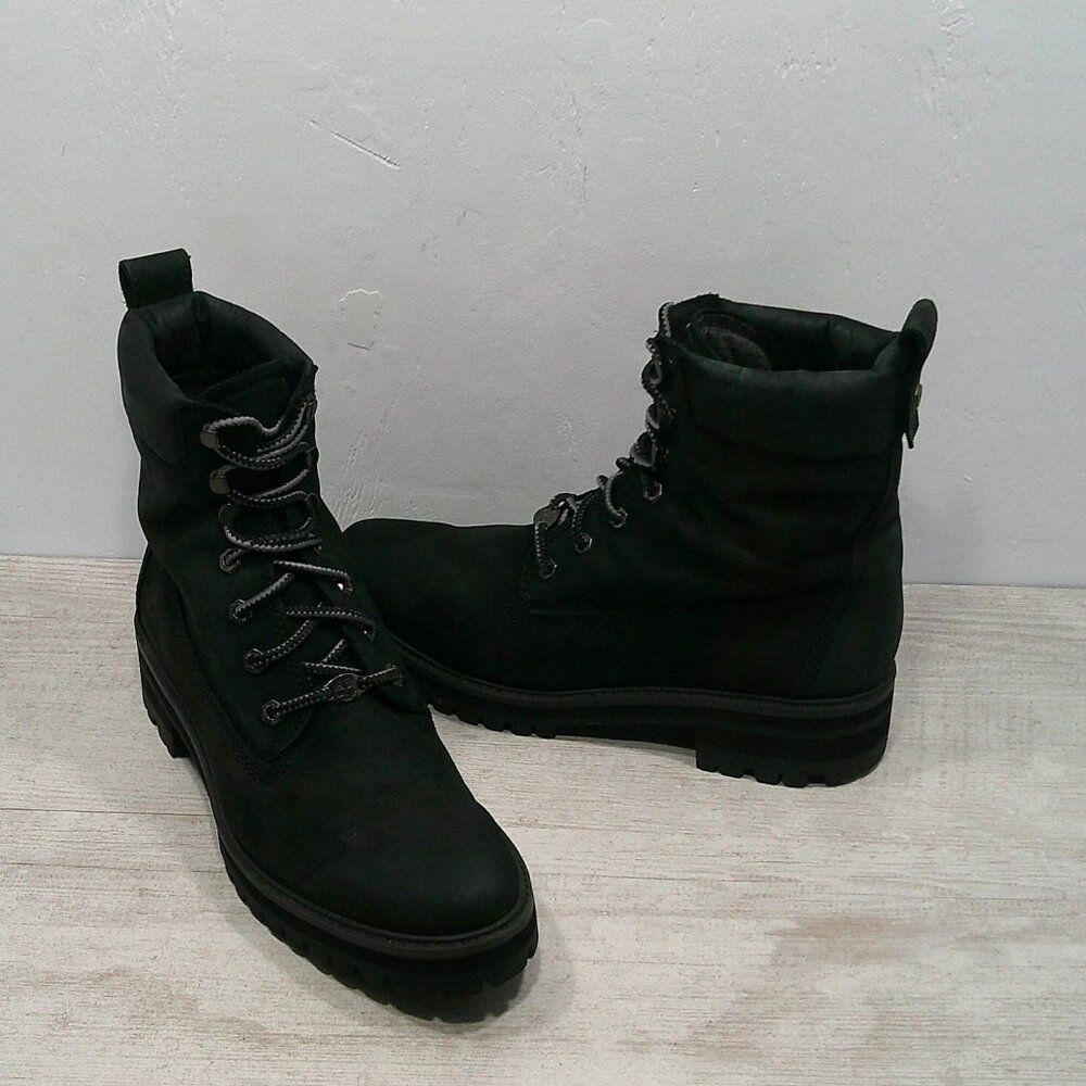 Timberland Courmayeur Valley Black Lace up Rugged Boots Size 10